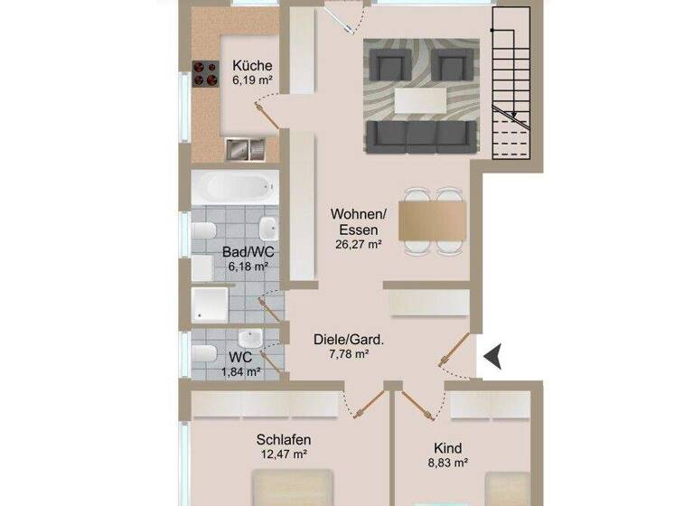Maisonette zum Kauf 497.000 € 4 Zimmer 110,5 m² 3. Geschoss Gundelfingen 79194