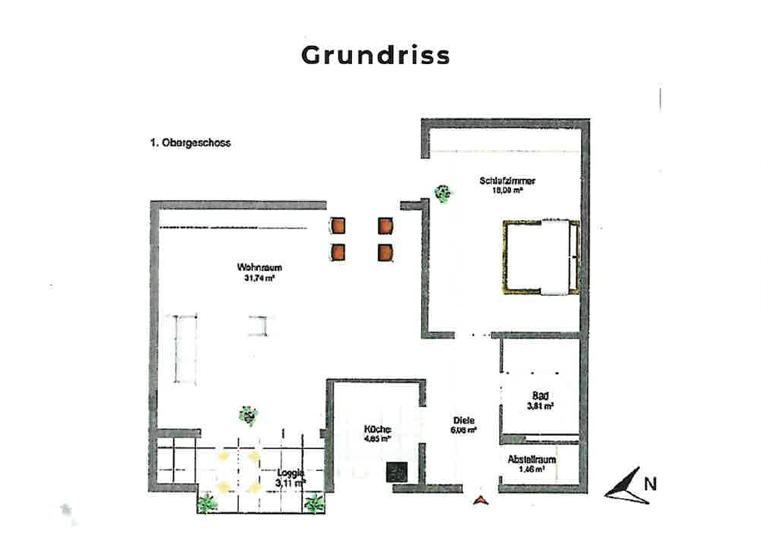 Wohnung zur Miete 590 € 2,5 Zimmer 69 m² 1. Geschoss frei ab sofort Plößberger Weg 12 Selb 95100