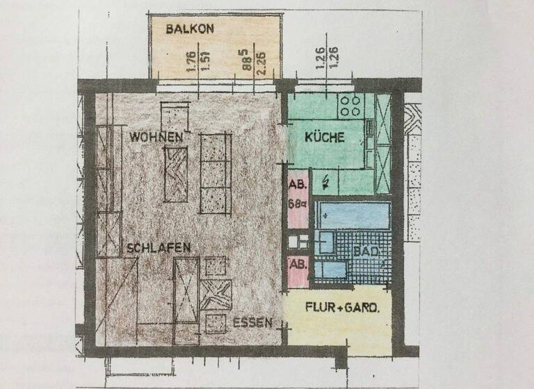 Studio zur Miete 315 € 1 Zimmer 42 m² 2. Geschoss Bodenburg Bad Salzdetfurth 31162