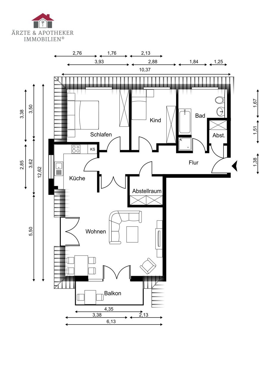 Wohnung zum Kauf 299.000 € 3 Zimmer 89 m²<br/>Wohnfläche Winsen - Kernstadt Winsen (Luhe) 21423