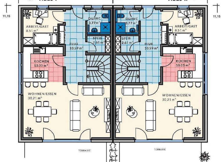 Doppelhaushälfte zum Kauf provisionsfrei 745.000 € 5 Zimmer 131 m² 312 m² Grundstück Am Weinberg 17/19 Lippertshofen Gaimersheim 85080