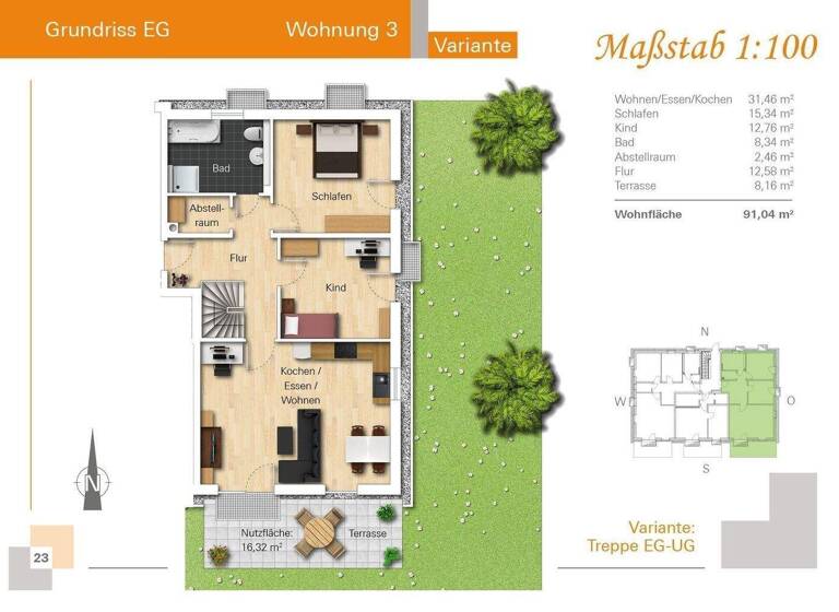 Wohnung zum Kauf - Erstbezug provisionsfrei 364.000 € 3 Zimmer 91 m² EG frei ab sofort Bergham Nittenau 93149