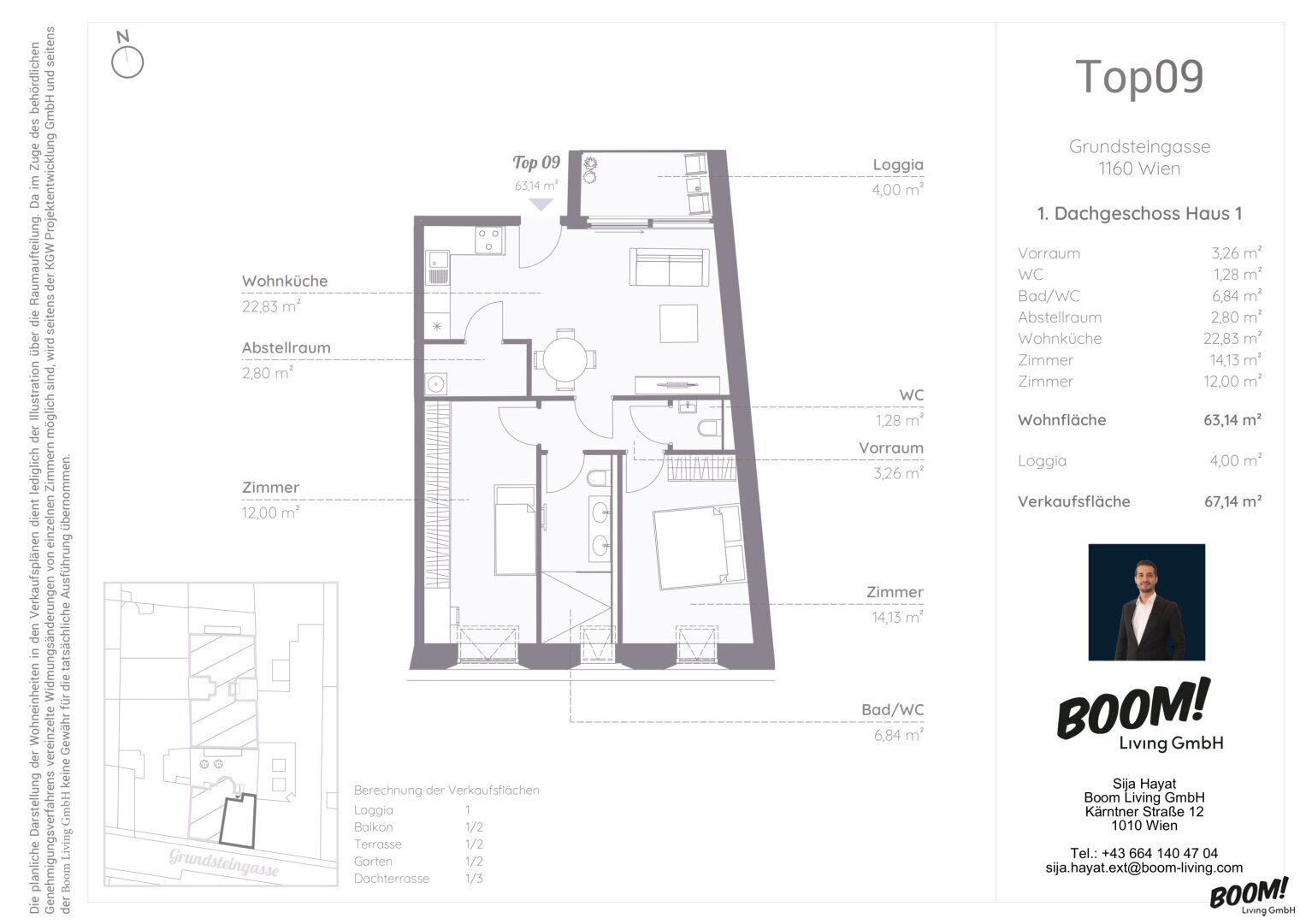 Wohnung zum Kauf 495.000 € 3 Zimmer 63,1 m²<br/>Wohnfläche 4.<br/>Geschoss Wien 1160