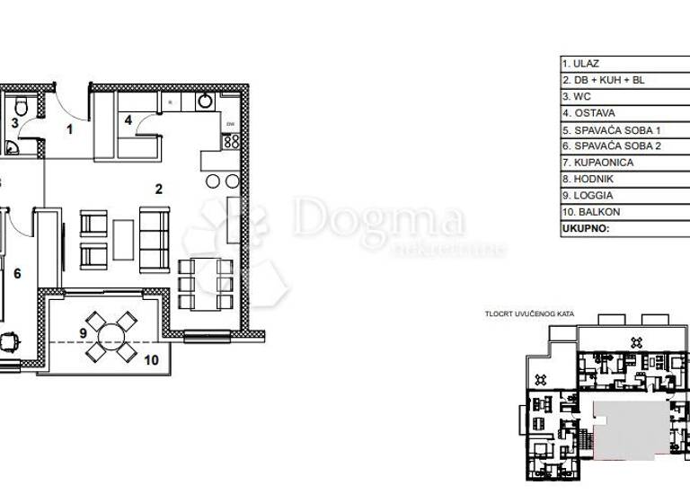 Wohnung zum Kauf 264.425 € 3 Zimmer 75 m² 3. Geschoss Zapresic 10290