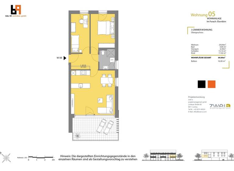Wohnung zum Kauf - Erstbezug 3 Zimmer 64,5 m² Im Forach 10 Dornbirn 6850