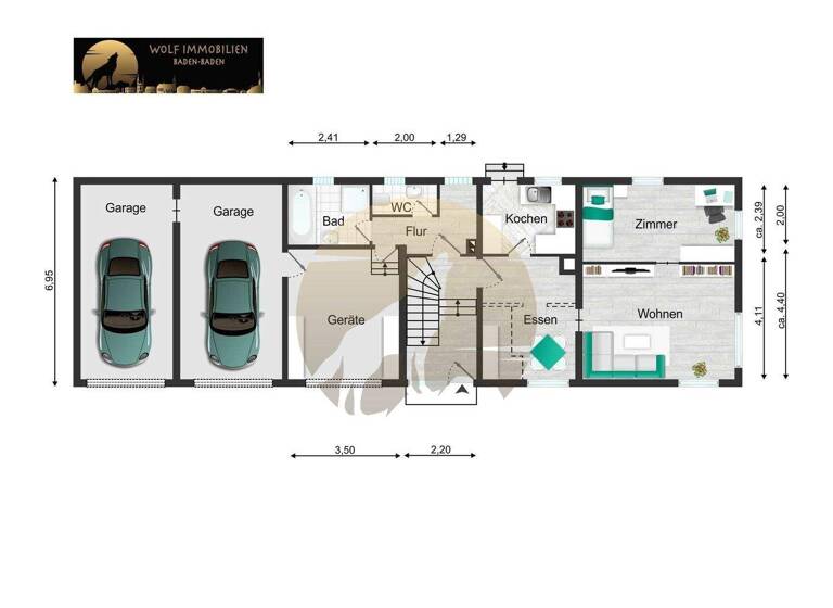 Mehrfamilienhaus zum Kauf 370.000 € 7 Zimmer 150 m² 278 m² Grundstück frei ab 01.07.2026 Steinbach Baden-Baden 76534