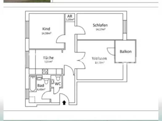 Wohnung zur Miete Tauschwohnung 588 € 3 Zimmer 79 m² 2. Geschoss Müggelheim Berlin 12524
