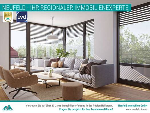 Penthouse zur Miete 2.145 € 3 Zimmer 121,8 m² 4. Geschoss frei ab 01.10.2025 Wartbergstraße 8/1 Heilbronn 74072