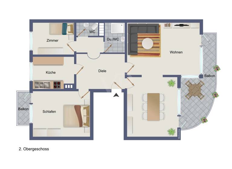 Wohnung zum Kauf 699.000 € 3,5 Zimmer 97 m²<br/>Wohnfläche 3.<br/>Geschoss Eilbek Hamburg 22089