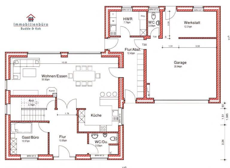 Einfamilienhaus zum Kauf 579.000 € 5 Zimmer 180 m² 803 m² Grundstück Peheim Molbergen / Peheim 49696