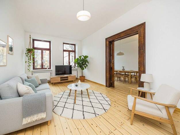Wohnung zum Kauf provisionsfrei 395.000 € 4 Zimmer 103 m² 1. Geschoss Comeniusstraße 24 Neustadt-Neuschönefeld Leipzig 04315