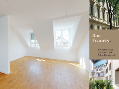 Wohnung zur Miete 2.050 € 4 Zimmer 121,1 m² Dachgeschoss, 4. Geschoss Moningerstraße 7 Weststadt - Südlicher Teil Karlsruhe 76135