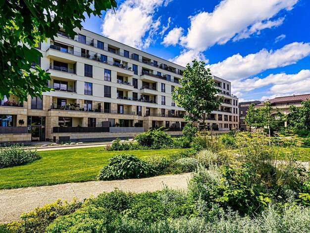 Terrassenwohnung zur Miete 1.380 € 2 Zimmer 82,3 m² 1. Geschoss frei ab 01.03.2026 Am Schießhaus 8b Wilsdruffer Vorstadt/Seevorstadt-West Dresden 01067