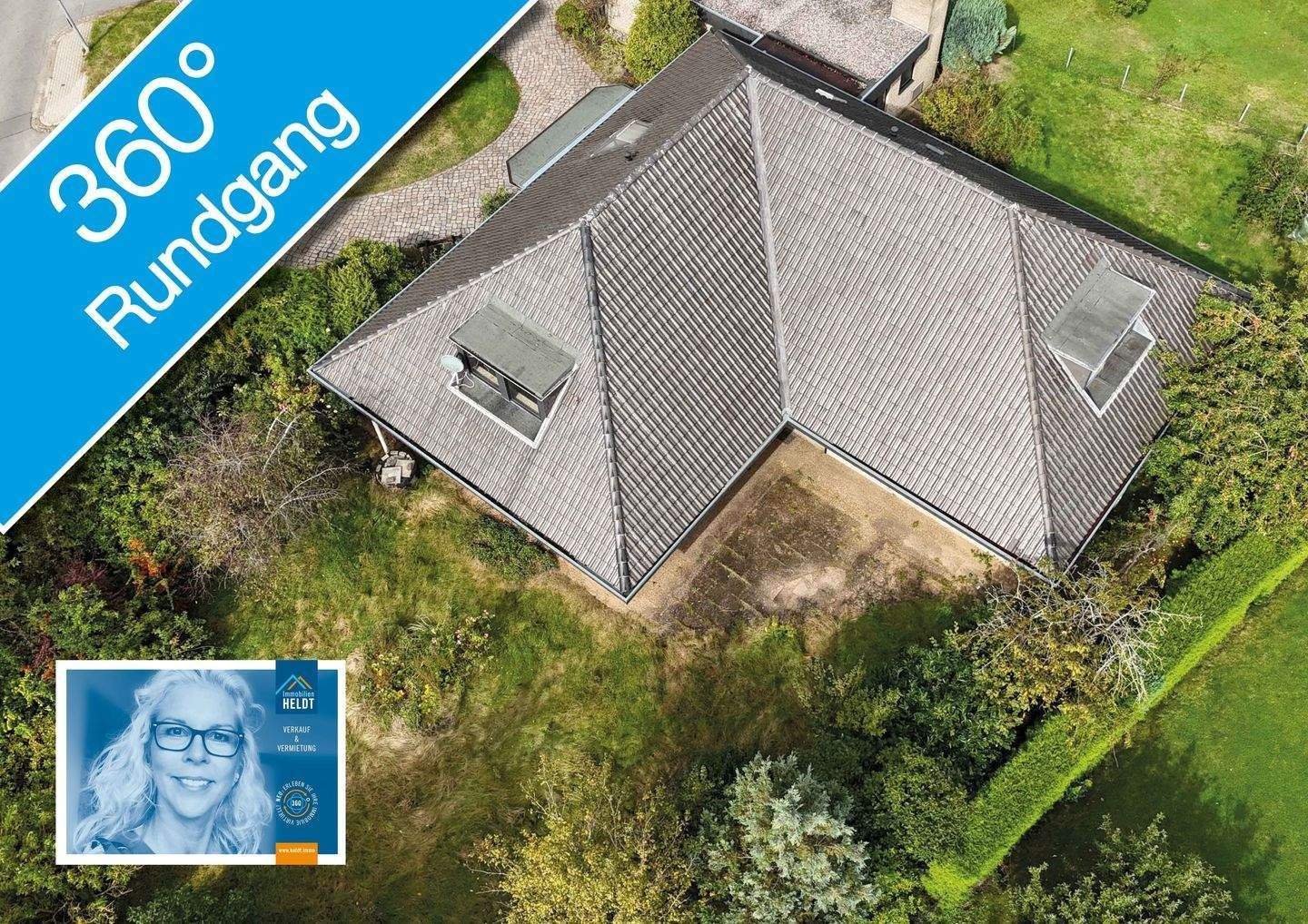 Immobilie in Ascheberg - FREI // dekadenter Winkelbungalow // großzügig // Dach ausgebaut mit Gauben // Eckgrundstück - Bild 1