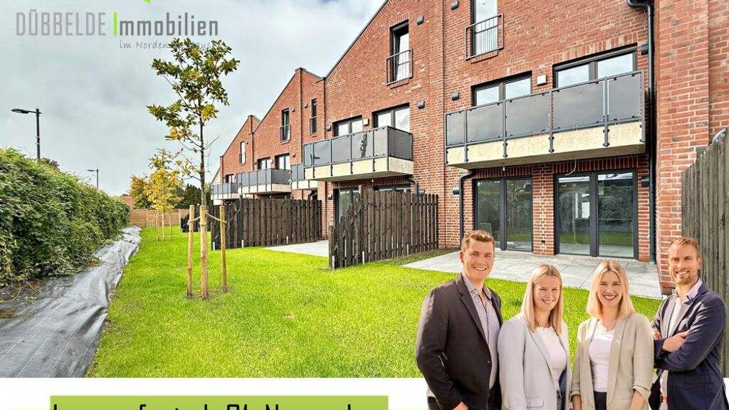 Reihenmittelhaus zur Miete - Erstbezug 1.550 € 4 Zimmer 142 m² frei ab sofort Augustfehn I Apen / Augustfehn 26689