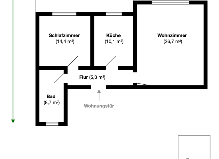 Terrassenwohnung zur Miete 690 € 2 Zimmer 68,6 m² Geschoss EG/3 frei ab sofort Annweiler Annweiler am Trifels 76855