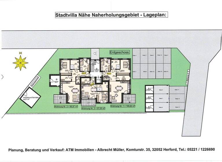 Wohnung zum Kauf provisionsfrei 388.100 € 3 Zimmer 97 m² Hiddenhausen 32120
