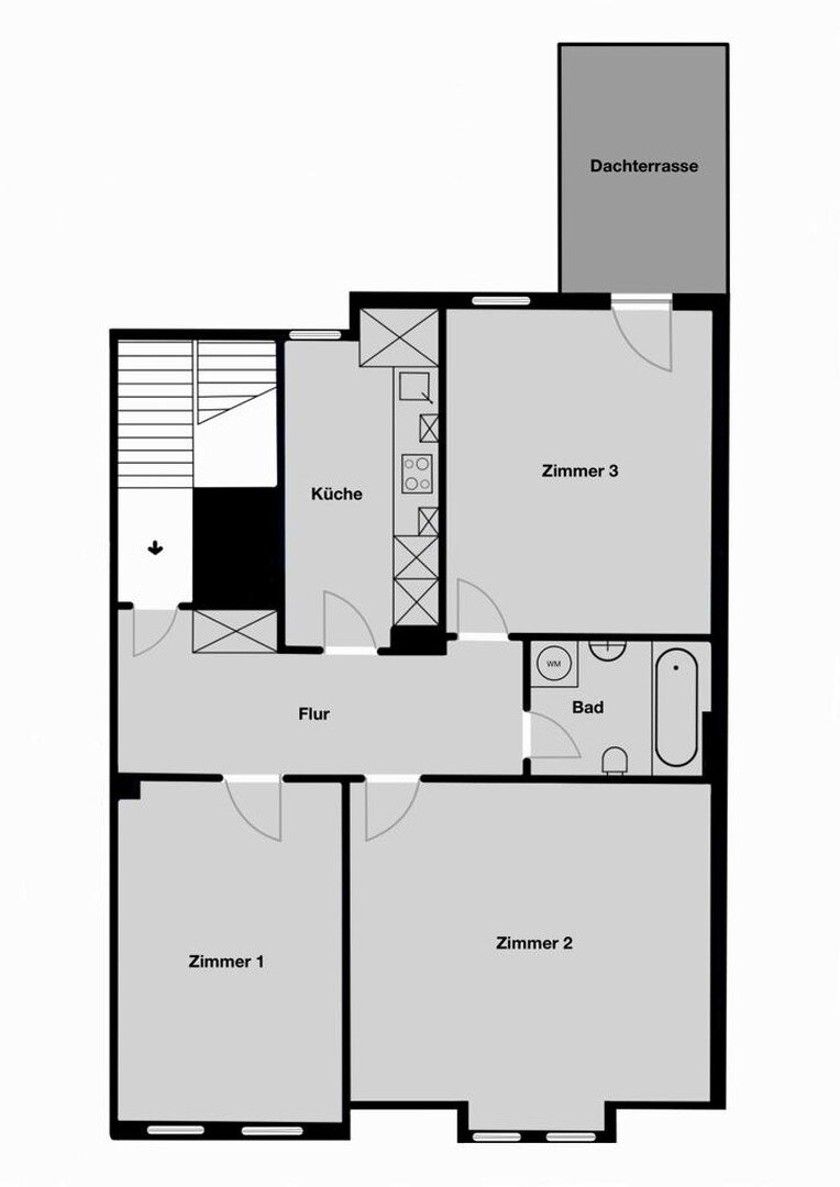 Wohnung zur Miete 715 € 3 Zimmer 72 m²<br/>Wohnfläche 2.<br/>Geschoss 01.02.2025<br/>Verfügbarkeit Ost Hildesheim 31135