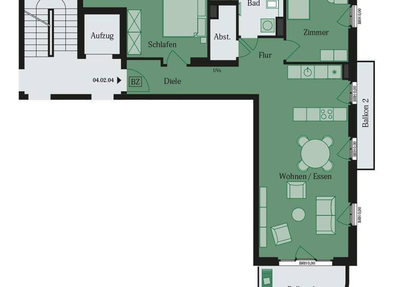 Wohnung zur Miete - Erstbezug 1.435 € 3 Zimmer 88,9 m² Bischof-Ketteler-Str. 22 Lämmerspiel Mühlheim 63165