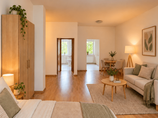 Wohnung zur Miete 290 € 1 Zimmer 48 m² Mozartstraße 18 Preißelpöhl Plauen 08525