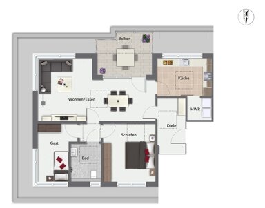 Wohnung zur Miete 1.375 € 3 Zimmer 80,3 m² Bauerschaft Schildesche Bielefeld 33609