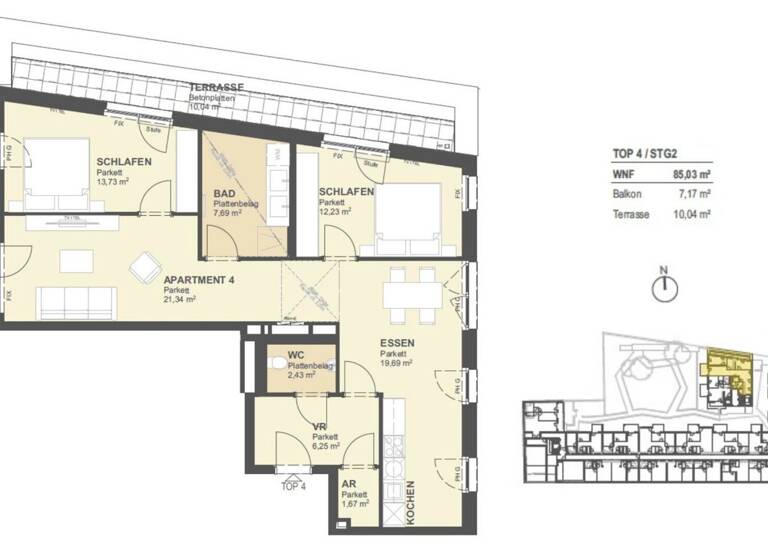 Büro zum Kauf - Erstbezug provisionsfrei 449.100 € 3 Zimmer Tokiostraße 5 Wien 1220