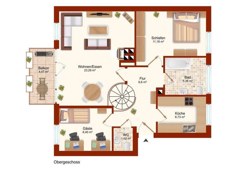 Maisonette zum Kauf 238.000 € 4 Zimmer 87,9 m² 2. Geschoss Sebaldsbrück Bremen 28309