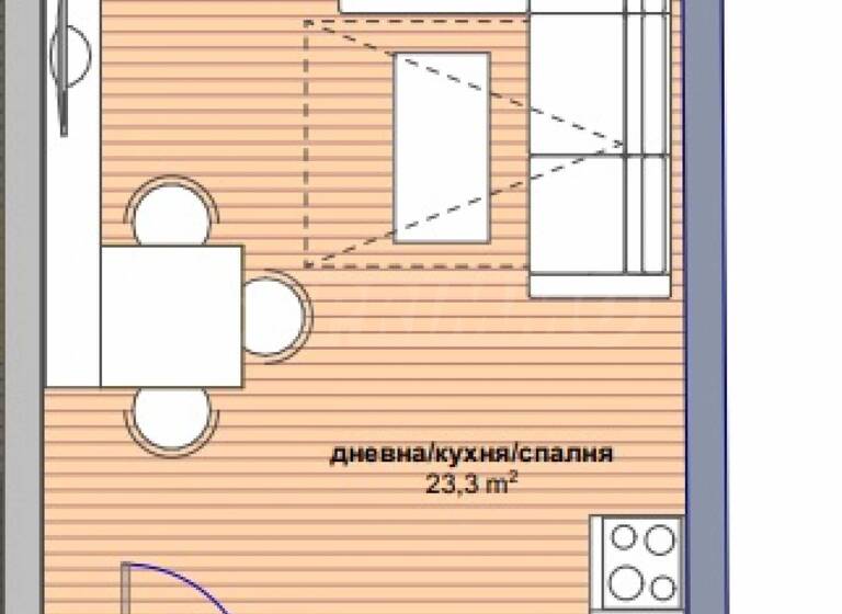 Studio zum Kauf 123.874 € 1 Zimmer 48,2 m² Sofia