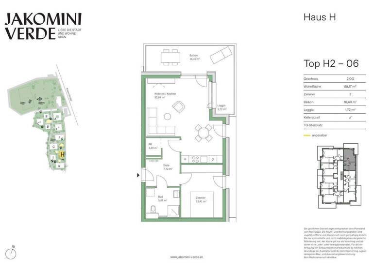 Wohnung zum Kauf - Erstbezug 313.000 € 2 Zimmer 59,2 m² 2. Geschoss Kasernstraße Jakomini Graz 8010