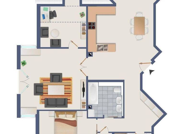 Wohnung zur Miete 2.490 € 4 Zimmer 115,1 m² 4. Geschoss frei ab sofort Denninger Straße 140 Bogenhausen München 81927