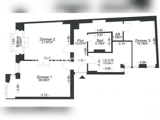Wohnung zur Miete Tauschwohnung 630 € 3 Zimmer 97 m² 2. Geschoss Gesundbrunnen Mitte 13357