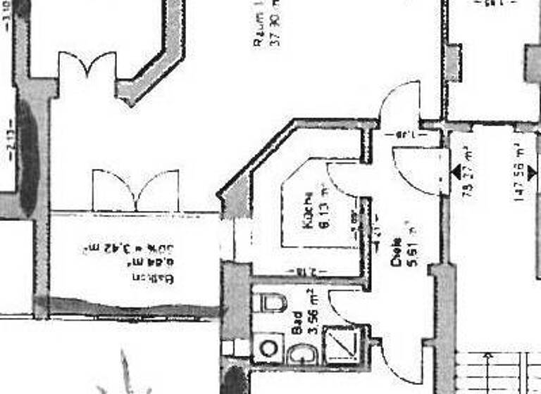 Wohnung zur Miete 800 € 3 Zimmer 80 m² Löbervorstadt Erfurt 99096