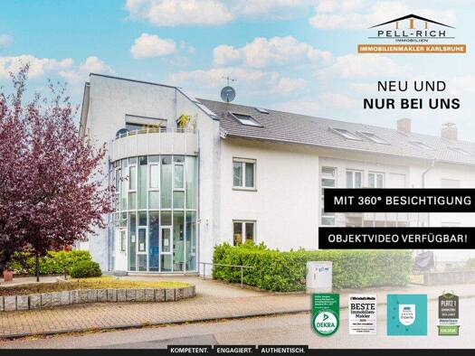 Wohnung zur Miete 967 € 4 Zimmer 86 m² 2. Geschoss frei ab 15.12.2025 Neureut Karlsruhe 76149