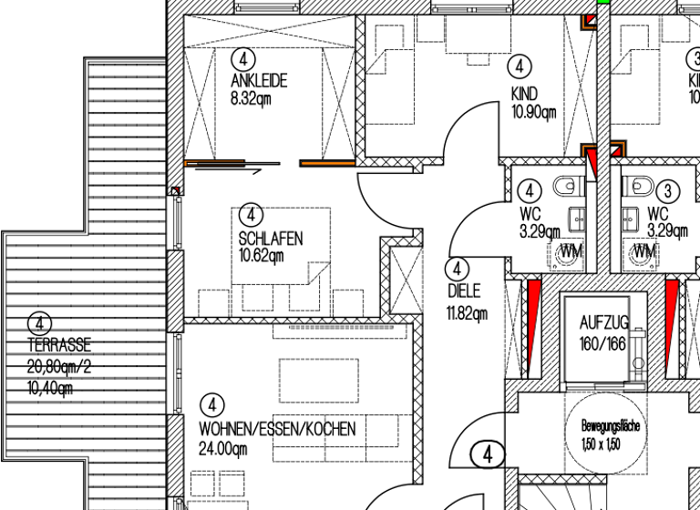 Wohnung zur Miete - Erstbezug 2.160 € 3,5 Zimmer 86 m² 2. Geschoss Hegelstraße 4 Ramersdorf-Perlach München 81739