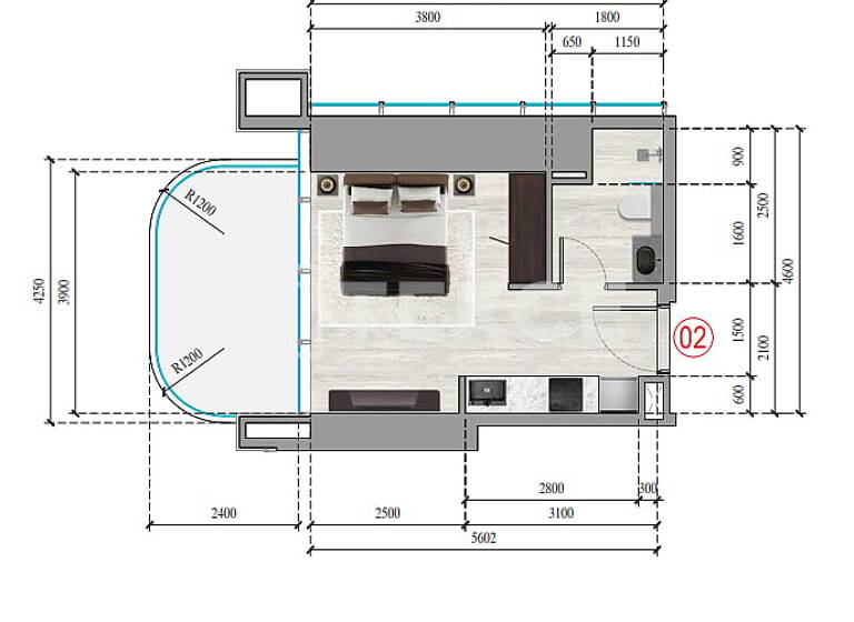 Studio zum Kauf 307.000 € 2 Zimmer 75 m² 9. Geschoss Dubai