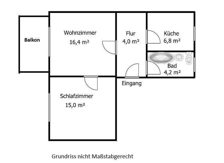 Wohnung zur Miete 295 € 2 Zimmer 48,2 m² 3. Geschoss frei ab 01.05.2026 Macherstraße 122 Kamenz 01917
