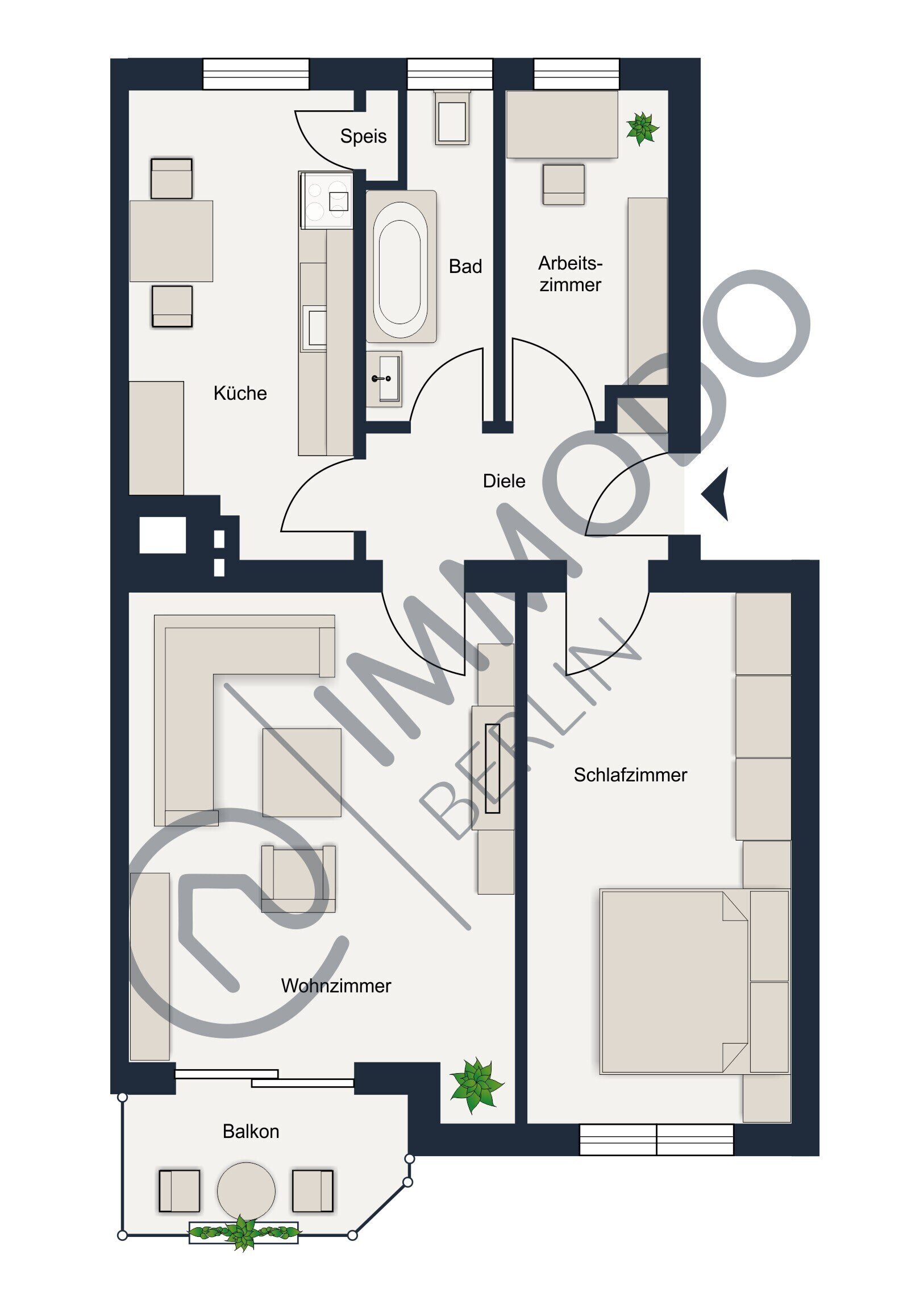 Wohnung zum Kauf 450.000 € 3 Zimmer 70 m²<br/>Wohnfläche 3.<br/>Geschoss ab sofort<br/>Verfügbarkeit Schmargendorf Berlin 14199