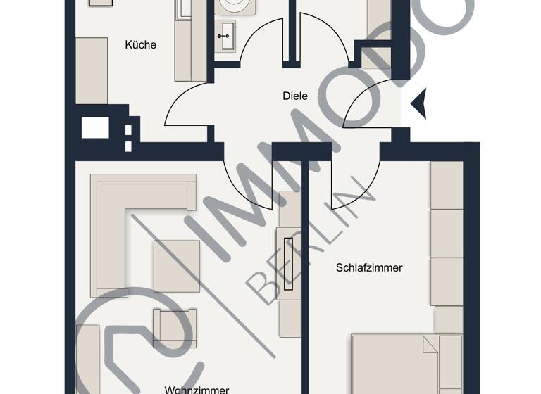 Wohnung zum Kauf 400.000 € 3 Zimmer 67,5 m²<br/>Wohnfläche 3.<br/>Geschoss ab sofort<br/>Verfügbarkeit Schmargendorf Berlin 14199