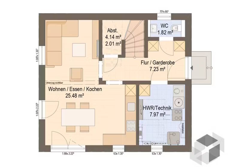Einfamilienhaus zum Kauf - Neubau 569.000 € 3 Zimmer 93 m²<br/>Wohnfläche 400 m²<br/>Grundstück Stoffen Stoffen 86932