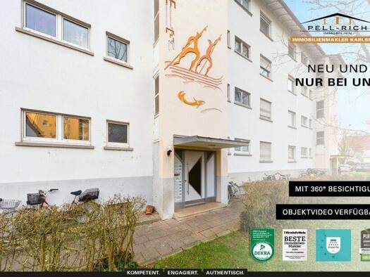Wohnung zur Miete 1.200 € 3 Zimmer 80 m² Durlach Karlsruhe / Durlach 76227