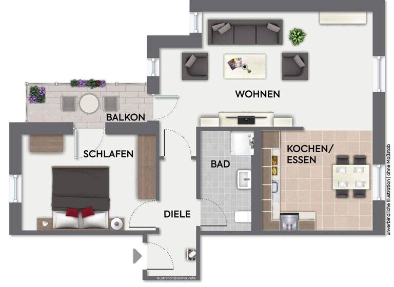 Wohnung zur Miete 1.281 € 2,5 Zimmer 67 m² 2. Geschoss Neugereutstraße 10 Süd Stuttgart 70199