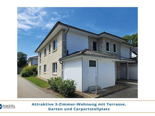 Terrassenwohnung zur Miete 1.150 € 3 Zimmer 83,8 m² frei ab sofort Holm-Seppensen Buchholz in der Nordheide 21244