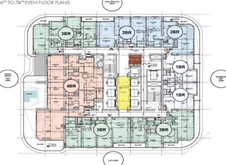 Wohnung zum Kauf - Erstbezug provisionsfrei 685.709 € 2 Zimmer 76,6 m² Dubai