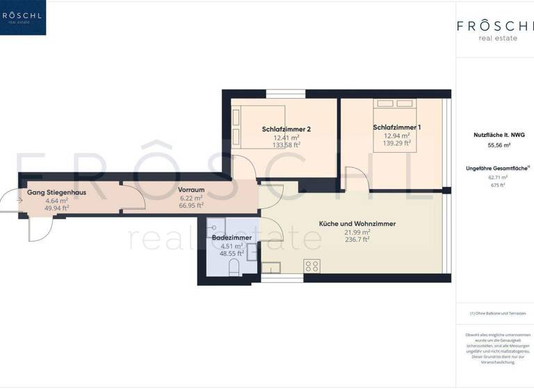 Wohnung zum Kauf 120.000 € 3 Zimmer 58,1 m² Feldkirchen in Kärnten 9560