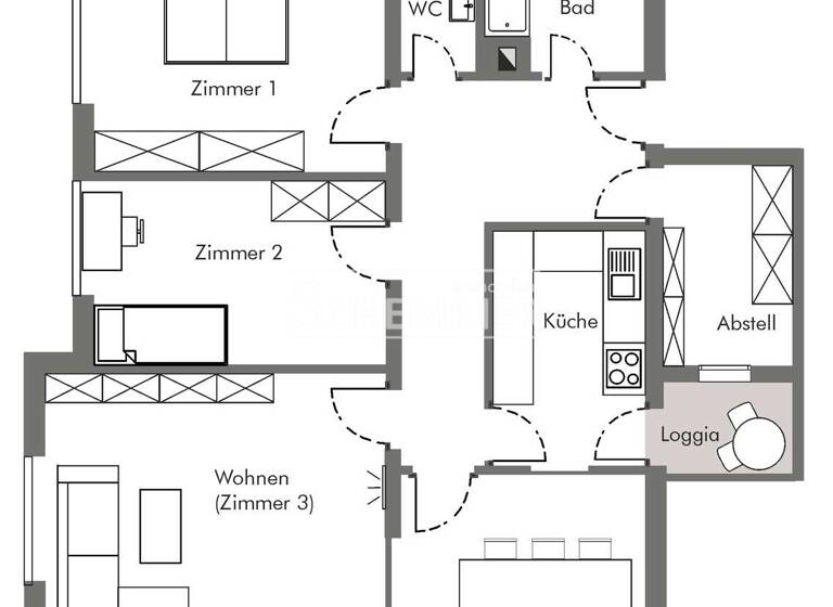 Wohnung zum Kauf 359.000 € 4 Zimmer 93,9 m²<br/>Wohnfläche 4.<br/>Geschoss Betzenhausen Freiburg im Breisgau 79114