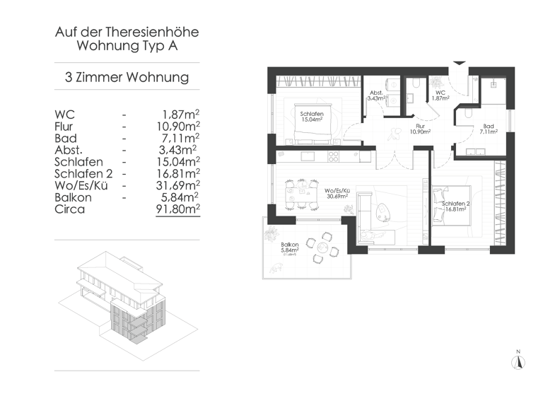 Wohnung zum Kauf provisionsfrei Theresienhöhe 21, Landau an der Isar Landau Landau an der Isar 94405