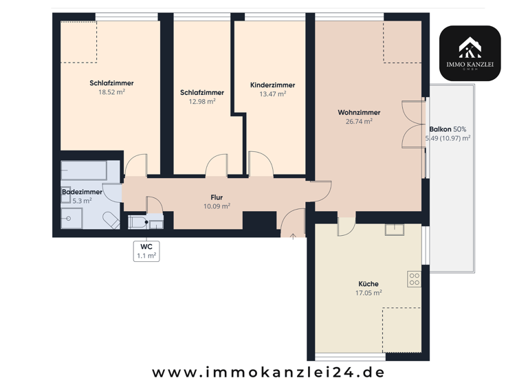 Wohnung zum Kauf 249.000 € 4 Zimmer 114 m² 3. Geschoss Mörsch Rheinstetten 76287