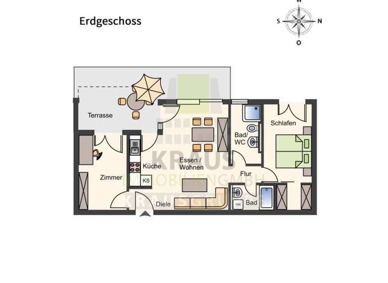 Wohnung zur Miete 1.370 € 3 Zimmer 73,1 m² EG frei ab 15.04.2026 Handschuhsheim Heidelberg 69121