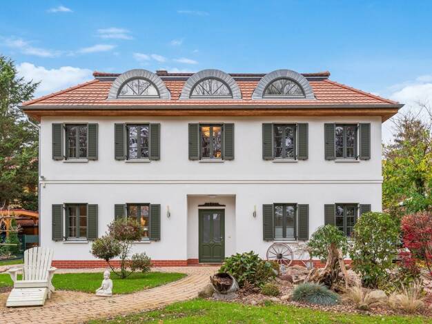 Einfamilienhaus zum Kauf 1.495.000 € 7 Zimmer 286 m² 1.368 m² Grundstück Waldesruh Hoppegarten 15366
