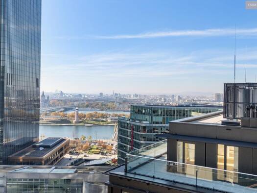 Wohnung zur Miete - Erstbezug 1.362 € 2 Zimmer 45 m² 11. Geschoss Donau-City-Straße 8a Wien 1220